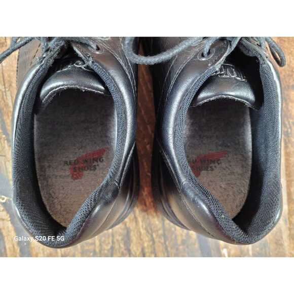 Red Wing Shoes Steel Toe Men Size 8.5 D Black Leather Work ASTMF 2413-05 VG
